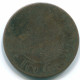 1 CENT 1857 INDES ORIENTALES NÉERLANDAISES INDONÉSIE Copper Colonial Pièce #S10044.F.A - Indes Néerlandaises