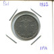 1 FRANC 1922 DUTCH Text BELGIEN BELGIUM Münze #AU612.D.A - 1 Franco