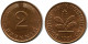 2 PFENNIG 1981 G BRD DEUTSCHLAND Münze GERMANY #AZ472.D.A - 2 Pfennig