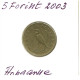 5 FORINT 2003 HUNGRÍA HUNGARY Moneda #AY516.E.A - Hungary