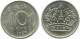 10 ORE 1959 SUÈDE SWEDEN ARGENT Pièce #AD054.2.F.A - Sweden