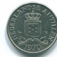 25 CENTS 1970 ANTILLES NÉERLANDAISES Nickel Colonial Pièce #S11445.F.A - Nederlandse Antillen