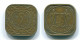 5 CENTS 1972 SURINAM NIEDERLANDE Nickel-Brass Koloniale Münze #S12960.D.A - Suriname 1975 - ...