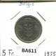 5 FRANCS 1974 DUTCH Text BÉLGICA BELGIUM Moneda #BA611.E.A - 5 Frank