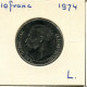 10 FRANCS 1974 LUXEMBOURG Pièce #AW832.F.A - Luxembourg