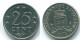 25 CENTS 1971 ANTILLES NÉERLANDAISES Nickel Colonial Pièce #S11502.F.A - Nederlandse Antillen