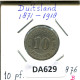 10 PFENNIG 1876 B ALEMANIA Moneda GERMANY #DA629.2.E.A - 10 Pfennig