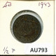 PENNY 1943 UK GROßBRITANNIEN GREAT BRITAIN Münze #AU793.D.A - D. 1 Penny
