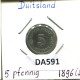 5 PFENNIG 1896 J ALLEMAGNE Pièce GERMANY #DA591.2.F.A - 5 Pfennig