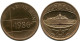 1986 ROYAL DUTCH MINT SET TOKEN NEERLANDÉS (From BU Mint Set) #AH037.E.A - Jahressets & Polierte Platten