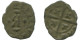 CRUSADER CROSS Authentic Original MEDIEVAL EUROPEAN Coin 0.4g/14mm #AC381.8.E.A - Autres – Europe
