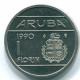 1 FLORIN 1990 ARUBA (NEERLANDÉS NETHERLANDS) Nickel Colonial Moneda #S13653.E.A - Aruba
