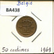 50 CENTIMES 1969 DUTCH Text BÉLGICA BELGIUM Moneda #BA438.E.A - 50 Cents
