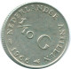 1/10 GULDEN 1966 NETHERLANDS ANTILLES SILVER Colonial Coin #NL12686.3.U.A - Niederländische Antillen