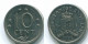 10 CENTS 1971 NIEDERLÄNDISCHE ANTILLEN Nickel Koloniale Münze #S13469.D.A - Niederländische Antillen