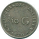 1/10 GULDEN 1970 ANTILLAS NEERLANDESAS PLATA Colonial Moneda #NL13049.3.E.A - Antillas Neerlandesas