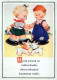 CHILDREN HUMOUR Vintage Postcard CPSM #PBV158.A - Humorvolle Karten