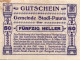 50 HELLER 1920 Stadt STADL-PAURA Oberösterreich Österreich Notgeld #PE327 - [11] Emissions Locales