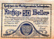 50 HELLER 1920 Stadt SEITENSTETTEN Niedrigeren Österreich Notgeld Papiergeld Banknote #PG672 - Lokale Ausgaben