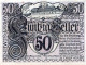 50 HELLER 1920 Stadt SANKT VEIT IM PONGAU Salzburg Österreich Notgeld #PE703 - [11] Local Banknote Issues