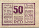50 HELLER 1920 Stadt RIED IM INNKREIS Oberösterreich Österreich Notgeld #PE532 - [11] Local Banknote Issues