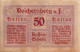 50 HELLER 1920 Stadt REICHERSBERG Oberösterreich Österreich Notgeld #PE536 - [11] Local Banknote Issues