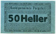 50 HELLER 1920 Stadt PURGSTALL AN DER ERLAUF Niedrigeren Österreich Notgeld Papiergeld Banknote #PL954 - [11] Emissions Locales