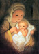 Virgen Mary Madonna Baby JESUS Christmas Religion Vintage Postcard CPSM #PBP946.GB - Vierge Marie & Madones