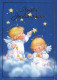 ENGEL WEIHNACHTSFERIEN Feiern & Feste Vintage Ansichtskarte Postkarte CPSM #PAH902.DE - Anges