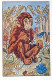MONO Animales Vintage Tarjeta Postal CPA #PKE887.ES - Monkeys
