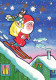 PAPÁ NOEL Feliz Año Navidad Vintage Tarjeta Postal CPSM #PBB281.ES - Santa Claus