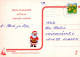 PAPÁ NOEL Feliz Año Navidad Vintage Tarjeta Postal CPSM #PBB072.ES - Santa Claus