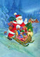 BABBO NATALE Natale Vintage Cartolina CPSM #PAK730.IT - Santa Claus