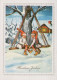 BABBO NATALE Natale Vintage Cartolina CPSM #PAK404.IT - Santa Claus