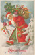 BABBO NATALE Natale Vintage Cartolina CPSMPF #PAJ484.IT - Santa Claus