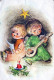 ANGELO Buon Anno Natale Vintage Cartolina CPSMPF #PAG776.IT - Anges