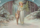 ANGELO Buon Anno Natale Vintage Cartolina CPSM #PAH027.IT - Angels