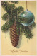 Neujahr Weihnachten Vintage Ansichtskarte Postkarte CPSMPF #PKD563.DE - Nieuwjaar