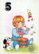 ALLES GUTE ZUM GEBURTSTAG 5 Jährige JUNGE KINDER Vintage Ansichtskarte Postkarte CPSM #PBU009.DE - Verjaardag