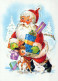 WEIHNACHTSMANN SANTA CLAUS Neujahr Weihnachten Vintage Ansichtskarte Postkarte CPSM #PBL520.DE - Santa Claus