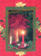 Neujahr Weihnachten KERZE Vintage Ansichtskarte Postkarte CPSM #PBA010.DE - Nouvel An