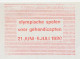 Meter Cut Netherlands 1980 VI Summer Paralympic Games 1980 The Netherlands - Handicaps