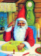 BABBO NATALE Buon Anno Natale Vintage Cartolina CPSM #PBL064.IT - Santa Claus