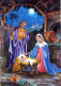 Vergine Maria Madonna Gesù Bambino Natale Religione Vintage Cartolina CPSM #PBB923.IT - Jungfräuliche Marie Und Madona