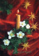 Buon Anno Natale CANDELA Vintage Cartolina CPSM #PBA195.IT - Nouvel An