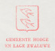 Meter Cover Netherlands 1980 Bird - Swallow - Municipal Coat Of Arms Hooge Zwaluwe - Autres & Non Classés