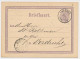 Briefkaart G. 7 Firma Blinddruk Vianen 1875 - Entiers Postaux