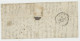 Ind 15 Cote 160€ MANCHE LETTRE INCOMPLETE VOIR SCANS 1851 SOURDEVAL GRILLE SUR N°4 SUPERBE + TYPE 14 SUPERBE - 1849-1876: Période Classique