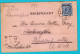 NEDERLAND Prentbriefkaart De Oude Haven Met Wilhelmina 1897 Rotterdam Naar Massachusets, USA - Rotterdam