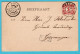 NEDERLAND Prentbriefkaart Veenklooster Fogelsangh State 1902 Buitenpost Grootrond Naar Groningen - Sonstige & Ohne Zuordnung